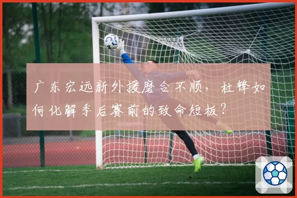 广东宏远新外援磨合不顺,杜锋如何化解季后赛前的致命短板?