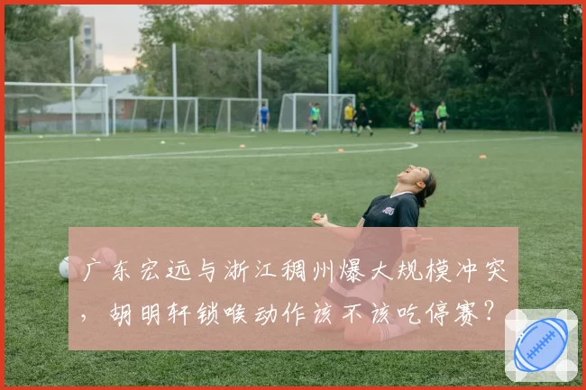 广东宏远与浙江稠州爆大规模冲突,胡明轩锁喉动作该不该吃停赛?